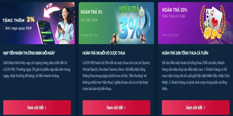 Ưu tiên rút tiền và giới hạn cao hơn